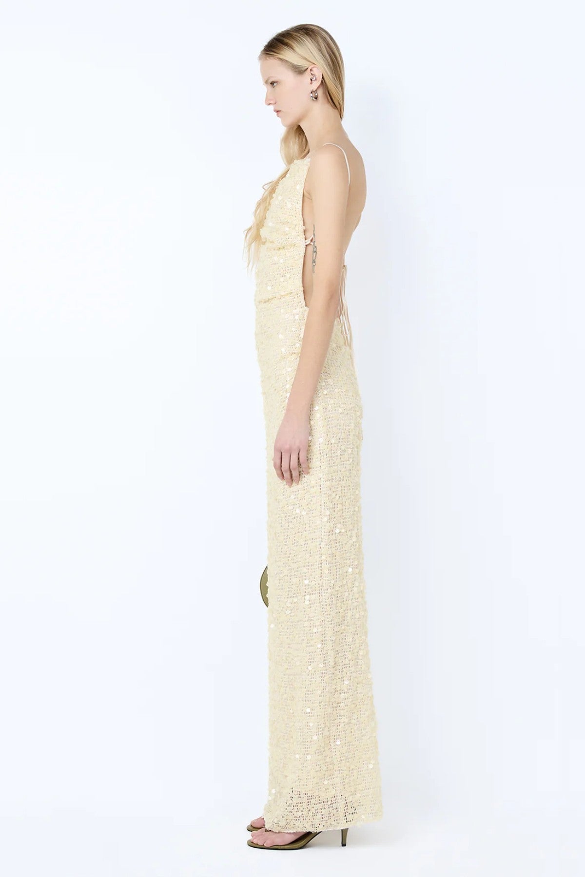 bec and bridge white maxi dress Bec + Bridge | Cabine Maxi Dress Cream