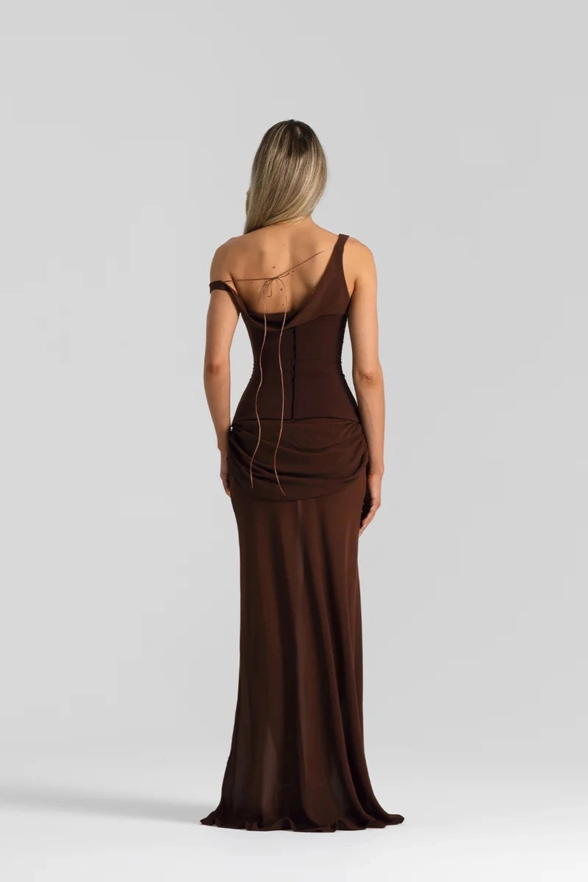 Cadence Dress Espresso — Maxi Dresses