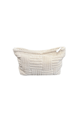 Cali Pouch Ecru by Sneaky Link – Stylish terry towelling pouch, compact yet roomy. Perfect for trendy summer beach trips or casual daily use.