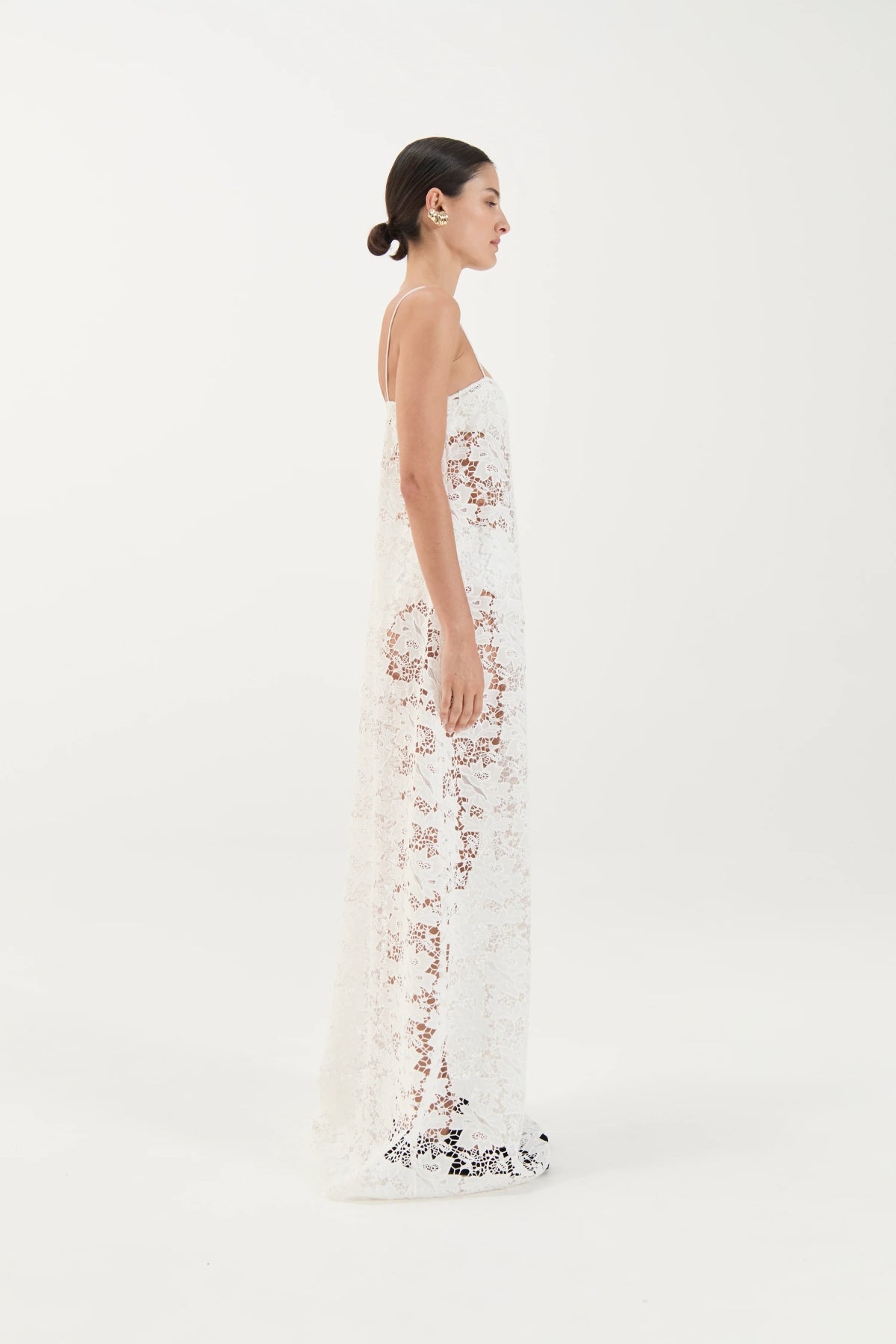 white dresses for ladies Hire Marcia Maxi Dress in Ivory | Camilla and Marc