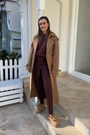 Lyndon Knit Pant Chocolate