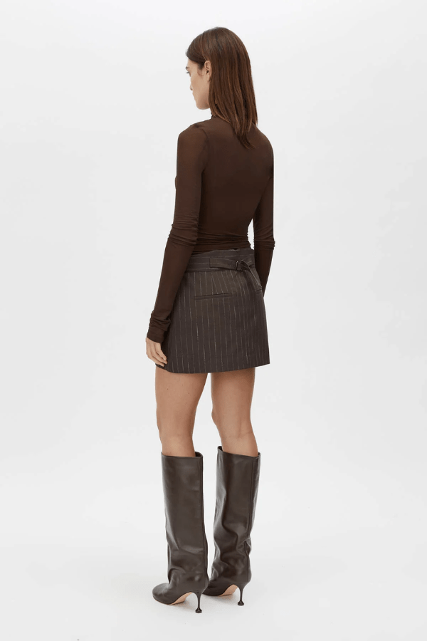 Camilla and Marc | Piero Mini Skirt Silver Bark Brown | Girls with Gems