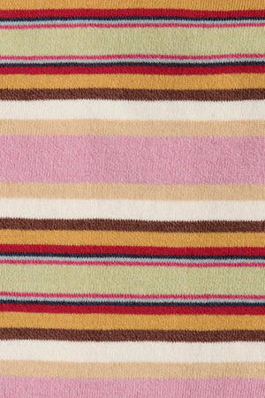 Citara Halter Top in Luis Stripe Dusty Mauve by Faithfull the Brand, a knit halter with V-neckline and underbust detail. Perfect with the matching shorts.