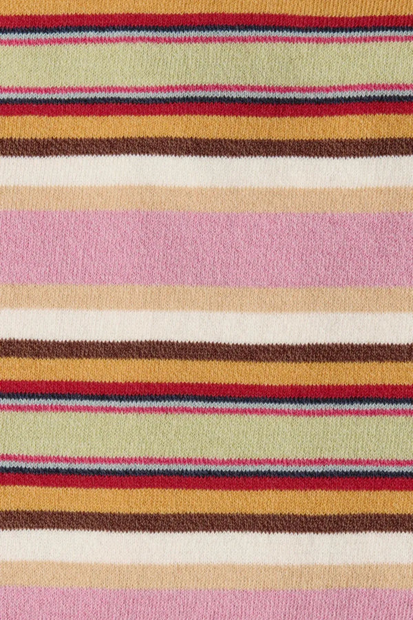 Citara Halter Top in Luis Stripe Dusty Mauve by Faithfull the Brand, a knit halter with V-neckline and underbust detail. Perfect with the matching shorts.