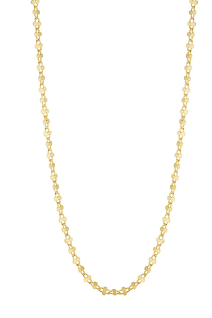 Claudia Reflective Chain Necklace in Gold by Avant Studio, gold chain with light catching links. Perfect for layering or everyday styling.