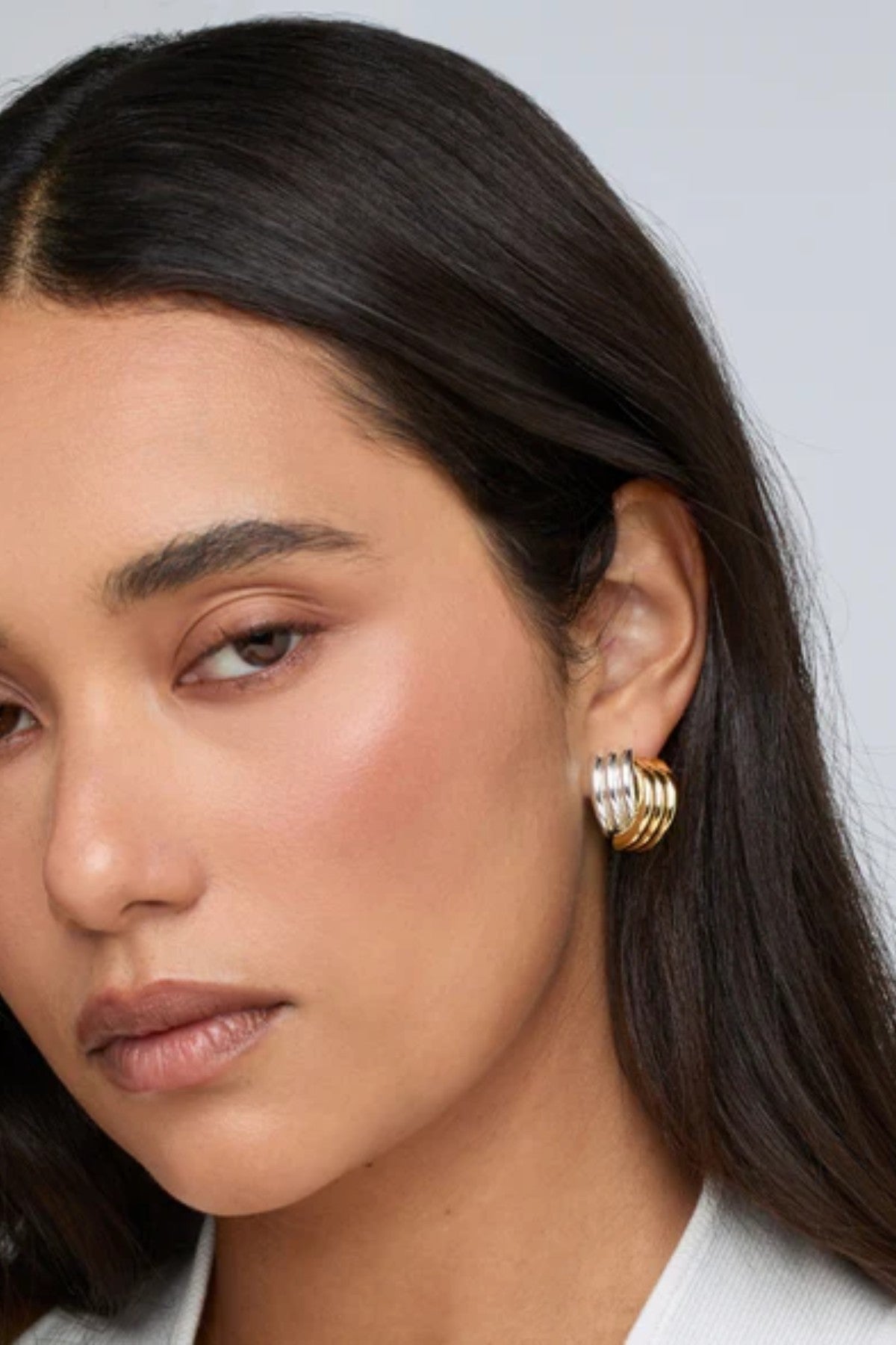 Clove Earrings by Heaven Mayhem – mixed-metal interwoven knot earrings with a polished vintage-inspired finish, perfect for everyday elegance.