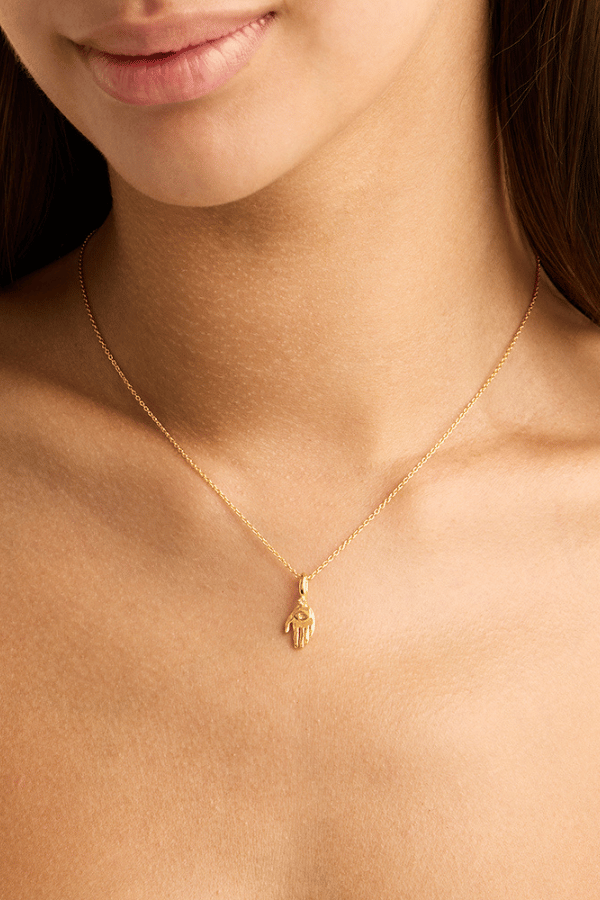 By Charlotte | 18k Gold Vermeil Guided Soul Necklace | Girls With Gems