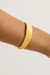 By Charlotte | 18k Gold Vermeil Woven Light Cuff | Girls With Gems