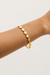 By Charlotte | 18k Gold Vermeil Woven Light Coin Bracelet | Girls With Gems
