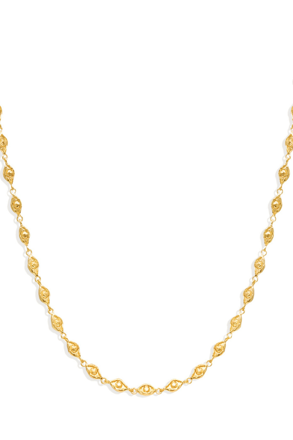 By Charlotte | 18k Gold Vermeil Lucky Eyes Choker | Girls With Gems