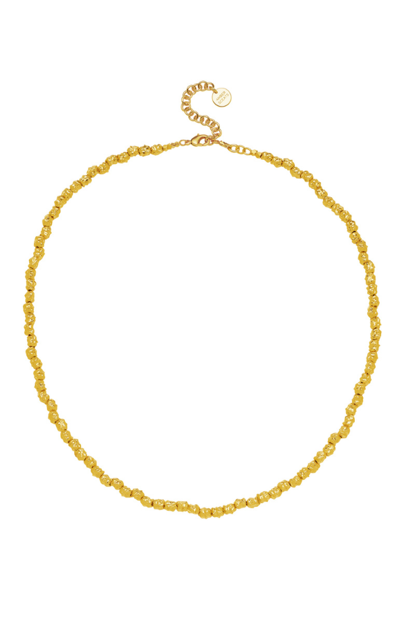 Periwinkle Necklace by Amber Sceats, handcrafted in Italy with 24K gold plating, elegant and refined for a timeless, sophisticated look.