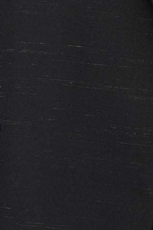 Aya Wool Blazer by Camilla and Marc in black, oversized draped silhouette with cream fleck texture and tailored detailing.
