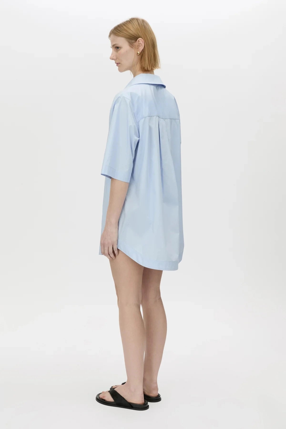 Cumulus Shirt Dress by Camilla and Marc, relaxed cotton shirt dress with crescent collar and pockets, a versatile trendy piece perfect for everyday wear.