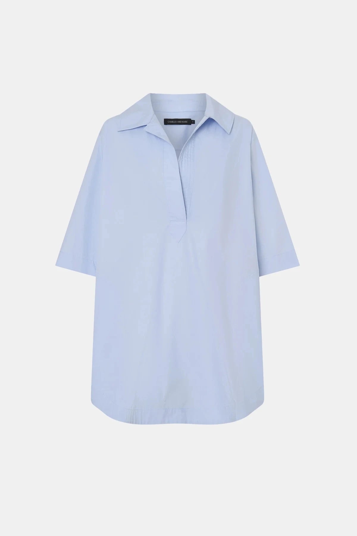 Cumulus Shirt Dress by Camilla and Marc, relaxed cotton shirt dress with crescent collar and pockets, a versatile trendy piece perfect for everyday wear.