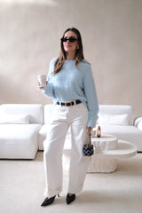 Kaia Crew Neck Sweater Blue