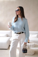 Kaia Crew Neck Sweater Blue
