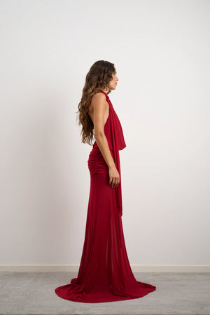 Thea Dress Deep Red