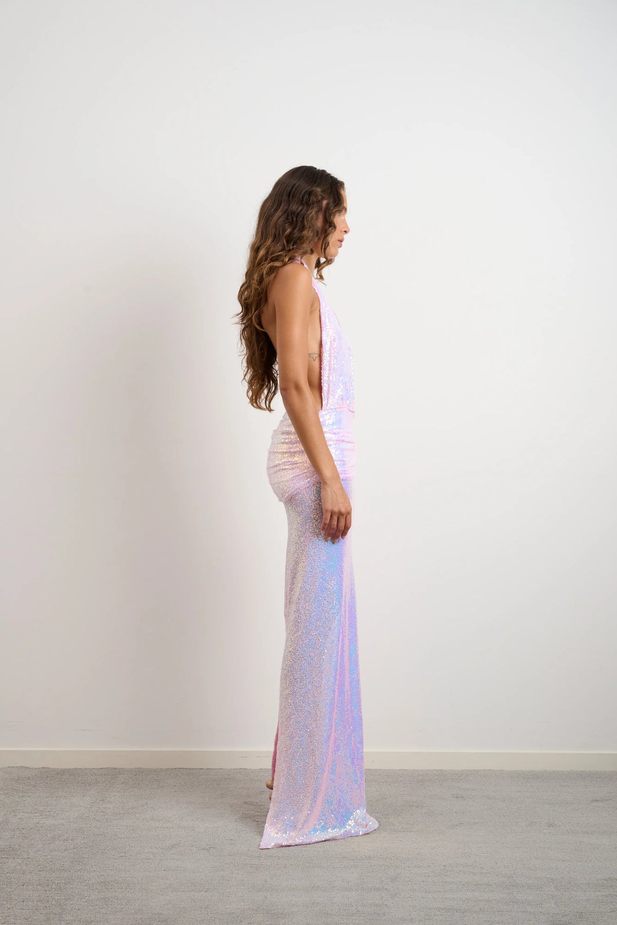 Georgia Dress Sequin Pink Candy