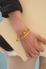 Dallas Cuff by Avant Studio, two tone cuff with gold and silver finish. Perfect for stacking or modern everyday styling.