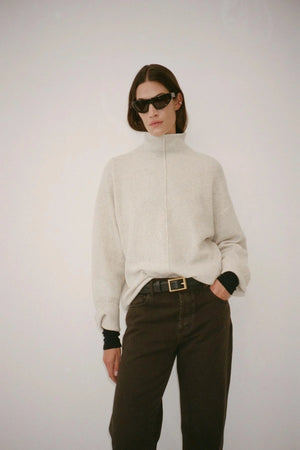 Daria Denim Jean by Camilla and Marc, a mid-rise cropped straight leg jean in espresso brown with classic five-pocket design.