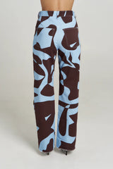 Easy Jean Mirage by Summi Summi – high rise straight leg denim jeans with exclusive abstract Mirage print.