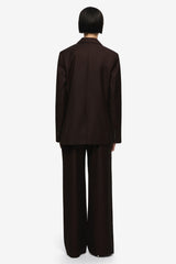 Eddie Blazer Dark Chocolate by Bec + Bridge, tailored twill blazer, perfect for polished work or evening looks