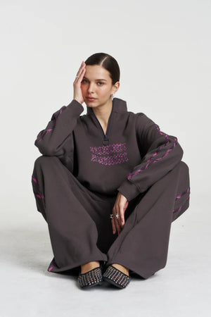 Eden Trackpant Shadow by Summi Summi – relaxed brushed fleece trackpants for elevated everyday comfort.