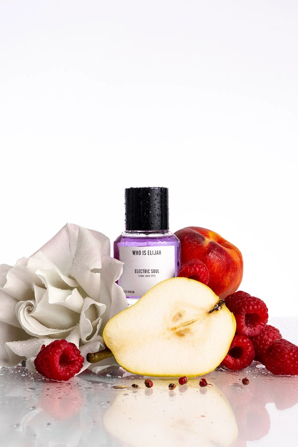 Electric Soul by Who Is Elijah, a bold floral, musk, and spice fragrance with a seductive, unforgettable allure.