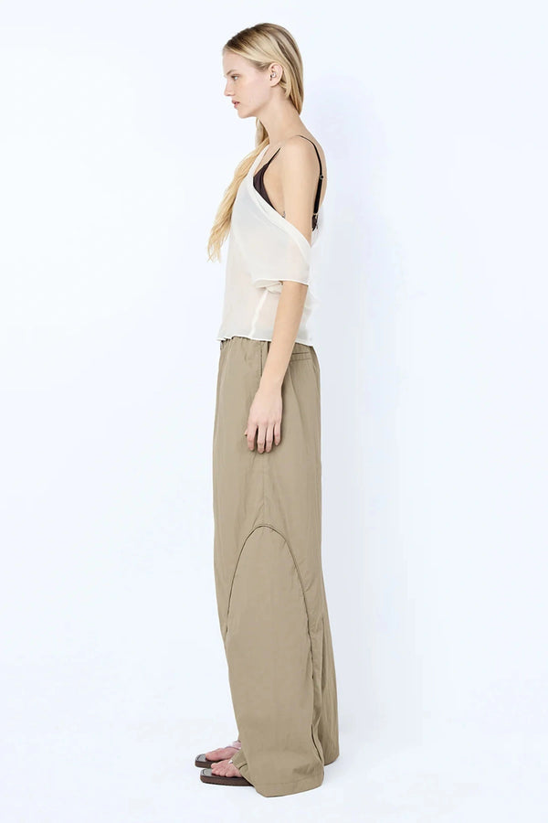 Eloise Layered Cowl Top by Bec + Bridge, a sheer georgette top with draped off-shoulder fit. Perfect for layering or summer styling.