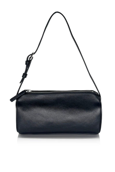 Esme Bag in Black Tumble by Alias Mae, a chic leather and suede bag with zip closure and internal slip pocket, ideal for day-to-night wear.