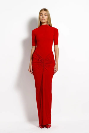 Kayson Skirt Rio by Effie Kats - sleek stretch jersey maxi skirt with sculpting fit, perfect for chic evening styling or paired with the Esper bodysuit.