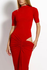 Esper Bodysuit Rio by Effie Kats - sculpting stretch jersey bodysuit designed for sleek evening styling or paired seamlessly with the Kayson skirt.
