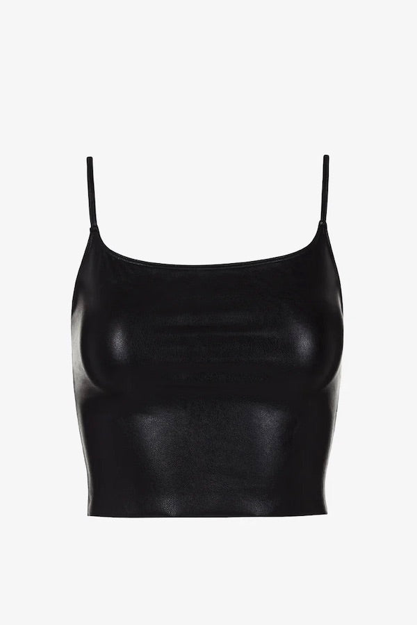 Commando | Faux Leather Cami Crop Top | Girls With Gems
