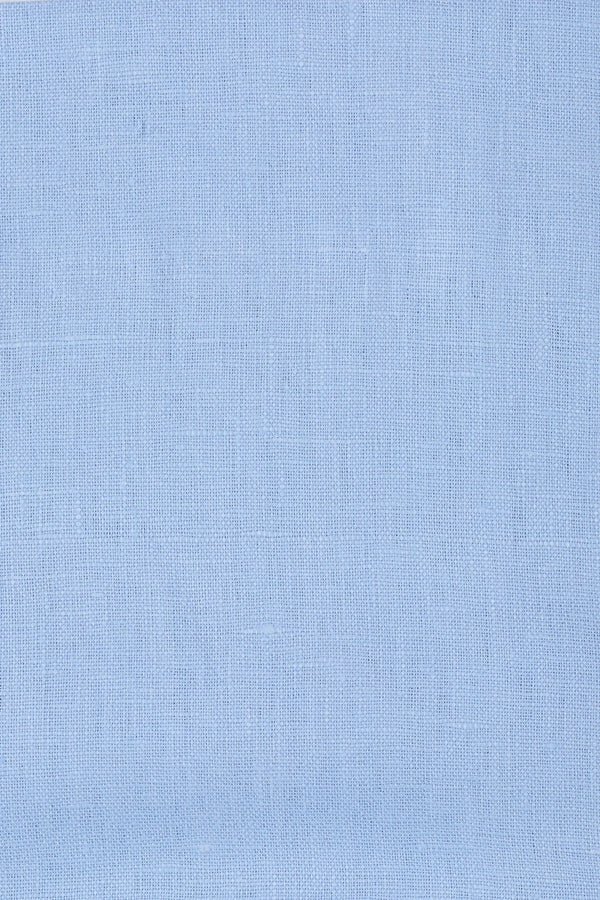 Faithfull the Brand Felice Mini Dress in Mineral Blue with square neckline, thick straps, shirred back waist panel and A-line skirt.