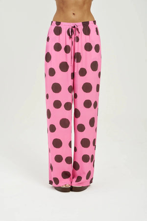 Forever Pant Big Dotty by Summi Summi – relaxed viscose pants with bold dot print for elevated everyday resort styling.