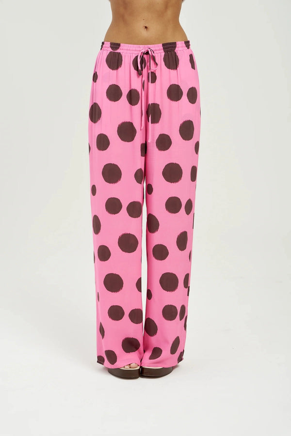 Forever Pant Big Dotty by Summi Summi – relaxed viscose pants with bold dot print for elevated everyday resort styling.