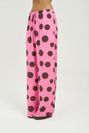 Forever Pant Big Dotty by Summi Summi – relaxed viscose pants with bold dot print for elevated everyday resort styling.