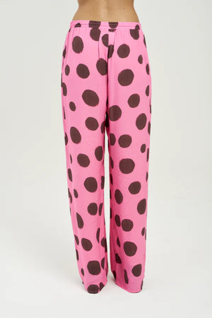 Forever Pant Big Dotty by Summi Summi – relaxed viscose pants with bold dot print for elevated everyday resort styling.