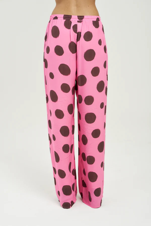 Forever Pant Big Dotty by Summi Summi – relaxed viscose pants with bold dot print for elevated everyday resort styling.