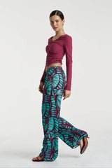 Forever Pant Jade Butterfly by Summi Summi – relaxed statement pants featuring the signature butterfly print.