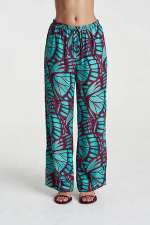 Forever Pant Jade Butterfly by Summi Summi – relaxed statement pants featuring the signature butterfly print.