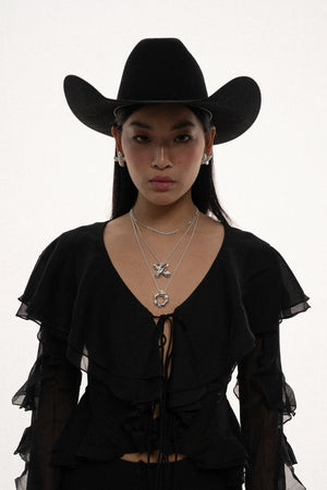 Frances Earrings Silver by Mountain and Moon, oversized hammered cross studs with silver plating, a bold trendy piece perfect for statement elegance.