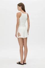 Frida Short Cream Frida Print by Camilla and Marc, soft printed silk shorts designed for relaxed summer looks and elevated lounging.