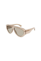 GG2128S005 Brown by Gucci – oversized sunglasses with logo temples and tinted lenses. Perfect for statement styling.