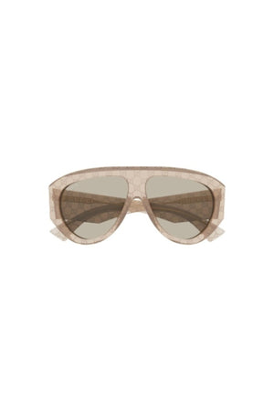 GG2128S005 Brown by Gucci – oversized sunglasses with logo temples and tinted lenses. Perfect for statement styling.