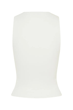 Haley Sleeveless Top White