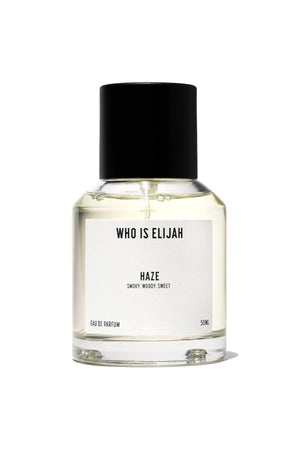 Haze 50ml by Who Is Elijah, a unisex fragrance made for every guy and girl. Heady and playful, it carries you from evening to dawn with a daring, carefree energy.