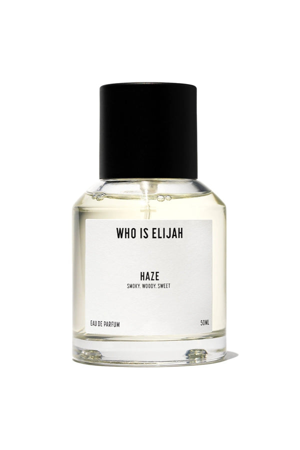 Haze 50ml by Who Is Elijah, a unisex fragrance made for every guy and girl. Heady and playful, it carries you from evening to dawn with a daring, carefree energy.