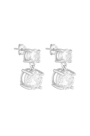 Heirloom Drop Studs by Porter Jewellery — sterling silver drop studs with two delicate CZ stones, perfect for timeless everyday sparkle.