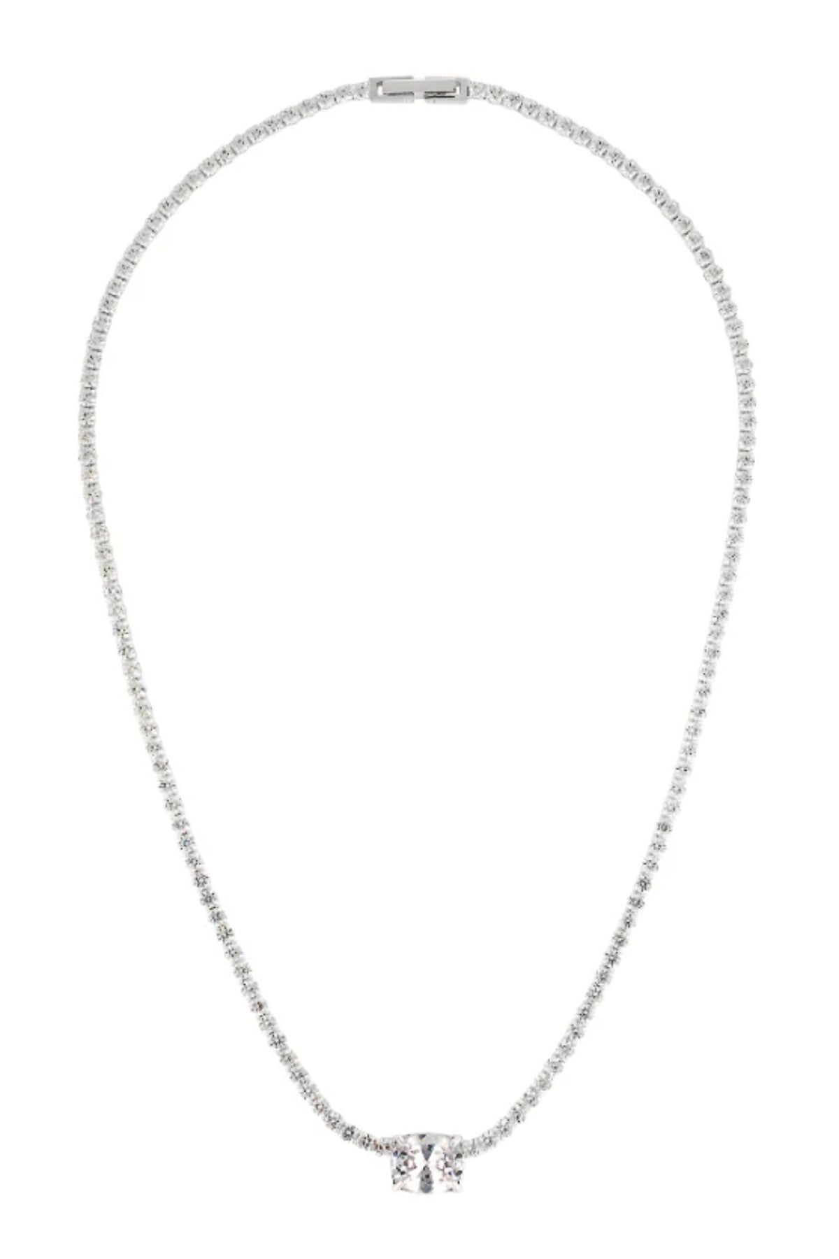 Heirloom Tennis Necklace by Porter Jewellery — a white gold vermeil necklace with precision-set CZ stones for a seamless, brilliant finish.